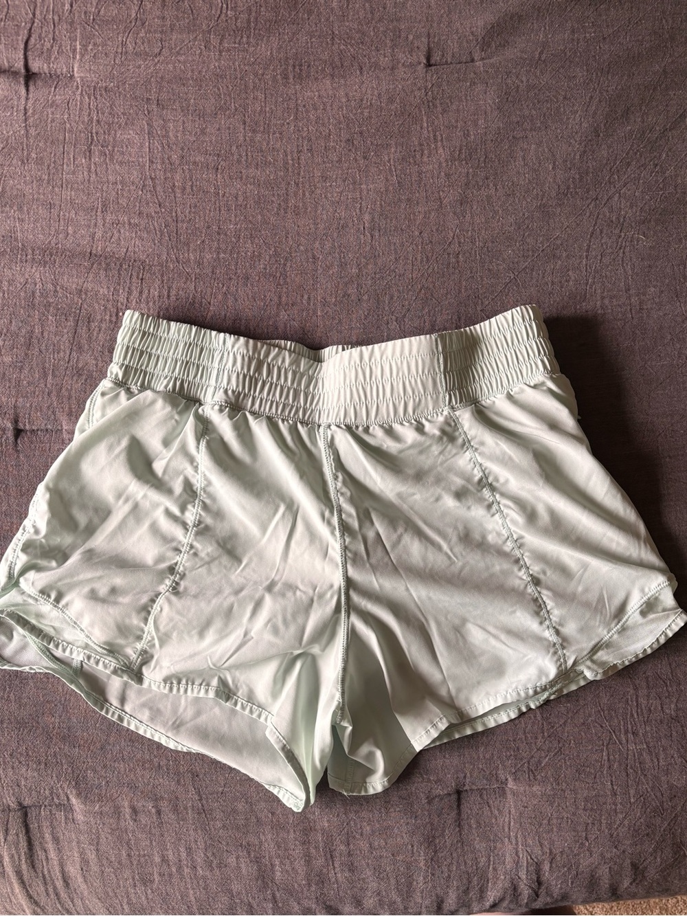 Mint Green Elastic Waist Shorts - XL